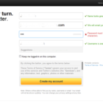 Twitter sign up password error - TwoNineWebDesign.com